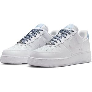 Nike White and Blue Athletic Shoes
